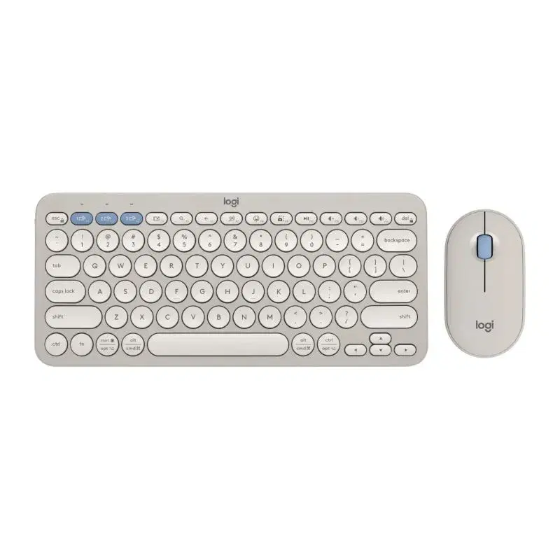 Logitech Pebble 2 Wireless Keyboard and Mouse Combo - Tonal Sand.