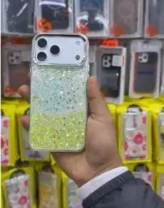 Luminous Glitter Soft TPU Phone Case Cover for iPhone 17.