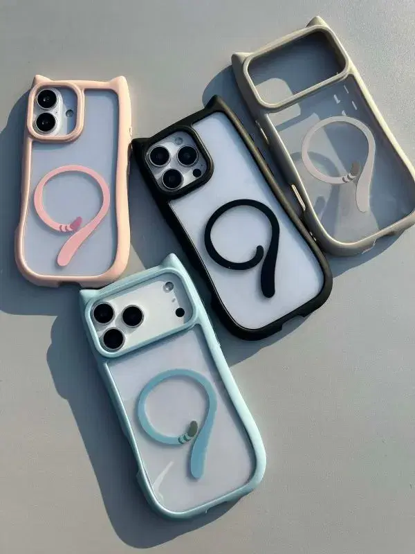 Lovely Cat Ear Cover For iPhone series || High Quality Cover.