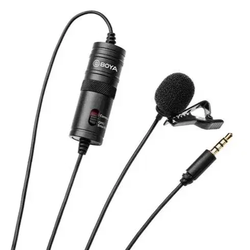 Boya BY-M1 Lavalier Microphone Micro-Cravate || Omnidirectional Clip-On Mic for Smartphones, Cameras & More.