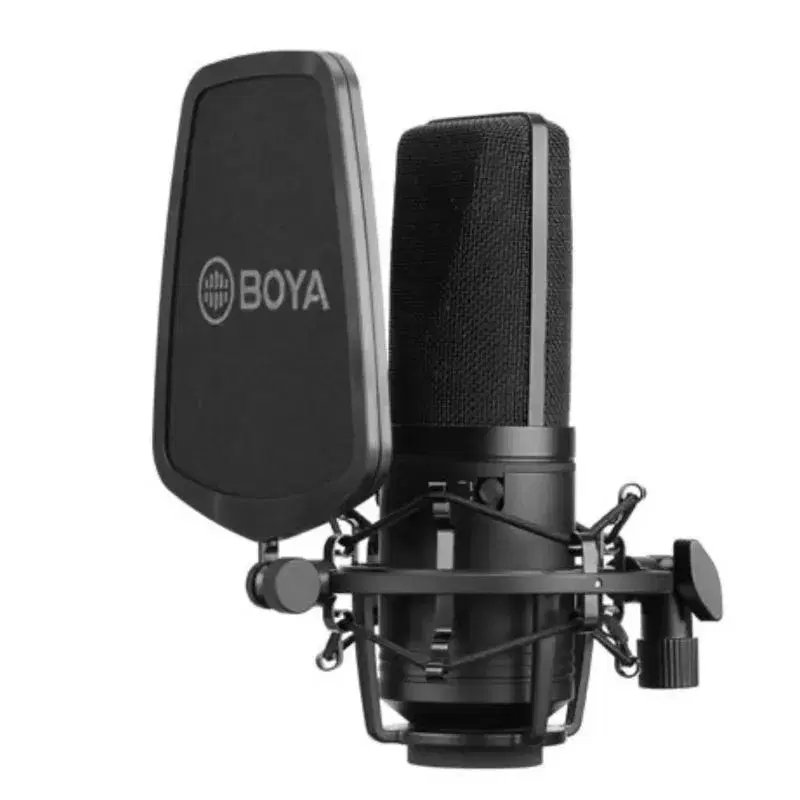 Boya BY-M1000 Large-Diaphragm Studio Condenser Microphone|| Studio-Grade Mic for Vocal, Instrument, and Broadcast Recording.
