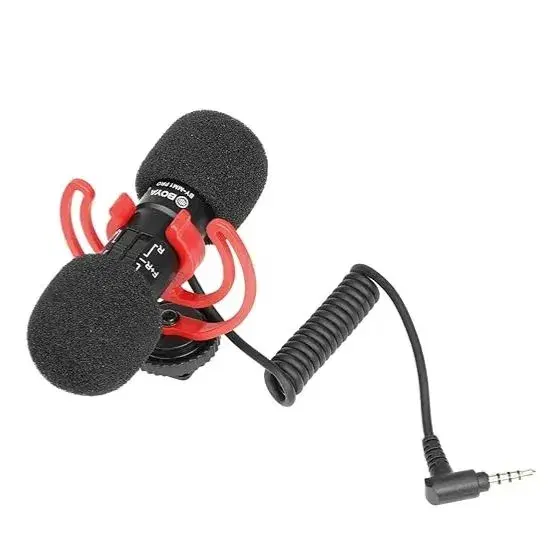 Boya BY-MM1 Pro Dual-Capsule Condenser Shotgun Microphone|| Versatile Directional Microphone with Front/Rear Switching for Cameras & Smartphones.