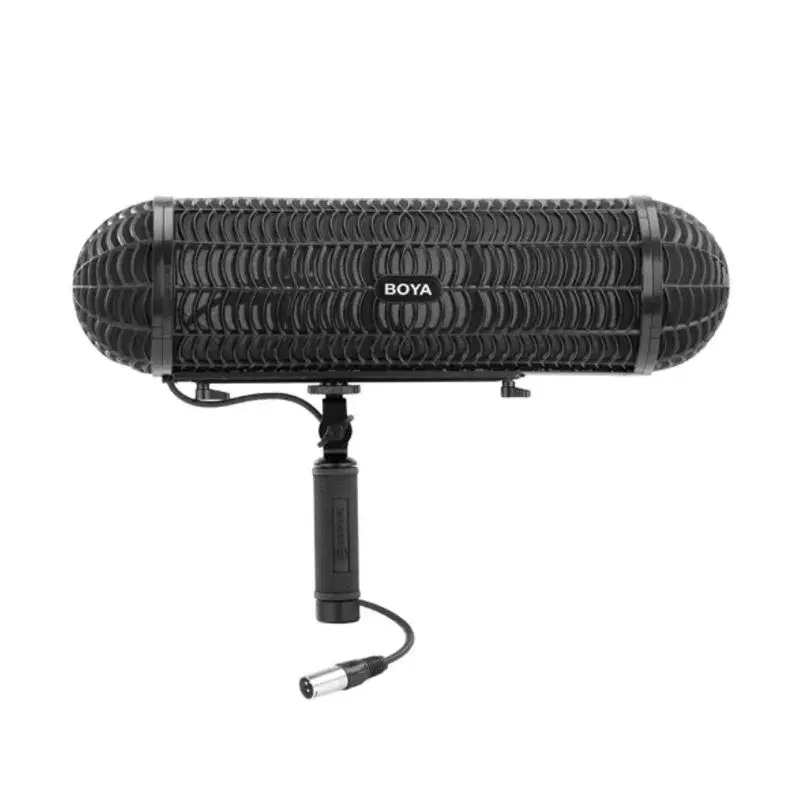 Boya BY-WS1000 Professional Windshield & Suspension System ||Blimp Windshield with Integrated Shock Mount for Outdoor Recording.