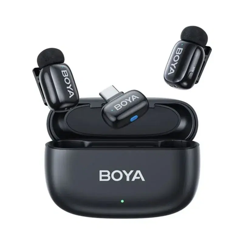 Boya Mini-14 Ultra-Mini Wireless Microphone System || World’s Smallest Dual Transmitter Mic with USB-C Plug-In Receiver.