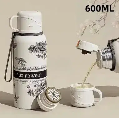 Thermo Bottle- 600ML || Large-capacity Sports Kettle for Making Tea High-looking Portable Water Bottle.