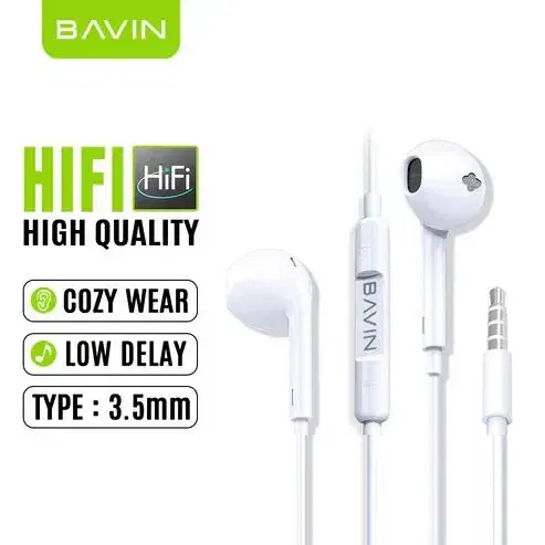 BAVIN HX833 Wired Earphones With High Stereo Sound.