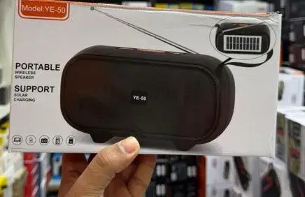 YE-50 Solar Energy portable wireless speaker.