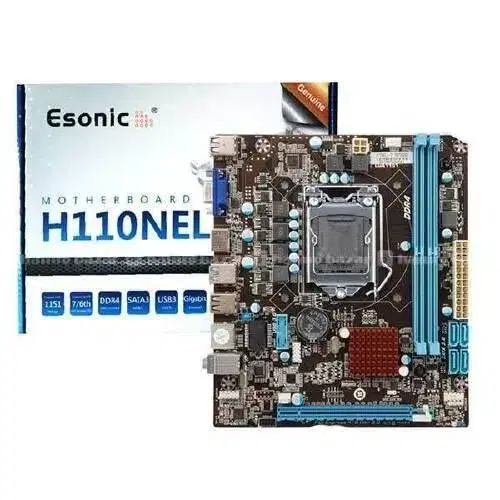 ESONIC H110 NEL Motherboard Supports 6th, 7th, 8th & 9th Generation Processor.