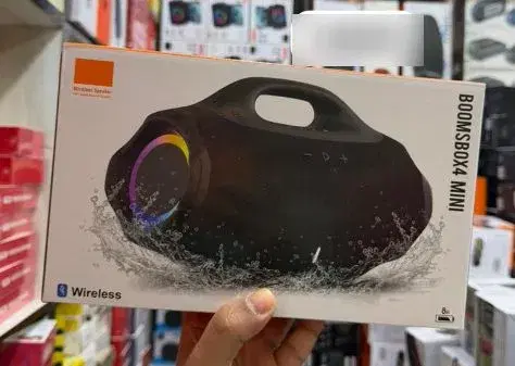 BoomsBox4 Mini wireless Bluetooth speaker.