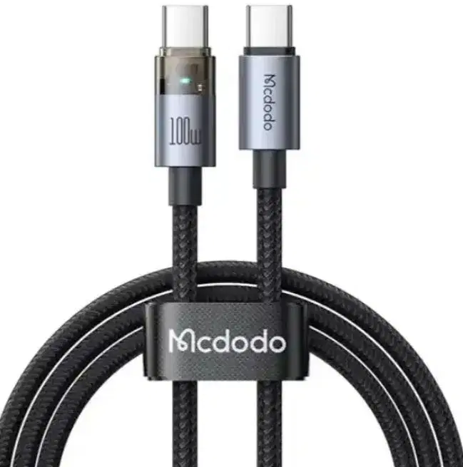 【1Yr Warranty】Mcdodo CA5580/CA5581/CA5582 100W USB-C to Usb C Transparent Data Cable 1.2 m