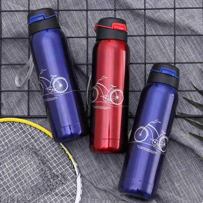 Bicycle Water Bottle Vacuum Stainless Steel With Straw- 500ml