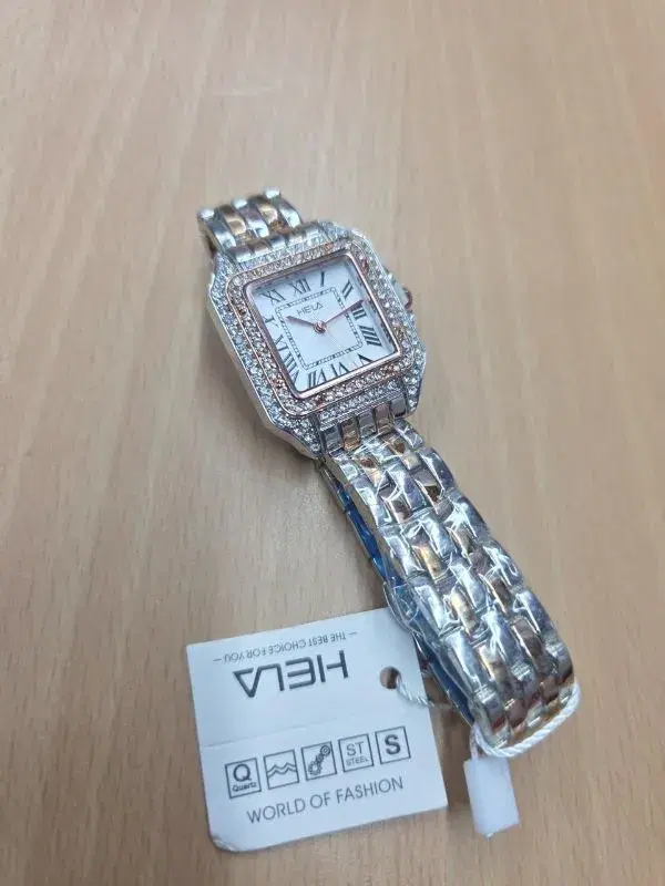 High Copy Ladies Watch With Stone Chain.