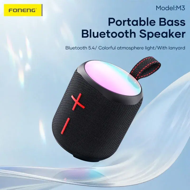 Foneng M3 Deep Bass Portable Waterproof Bluetooth Speaker.