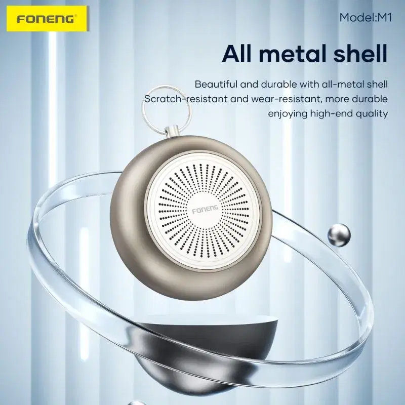Foneng M1 Portable IP67 Waterproof Metal Bluetooth Speaker.