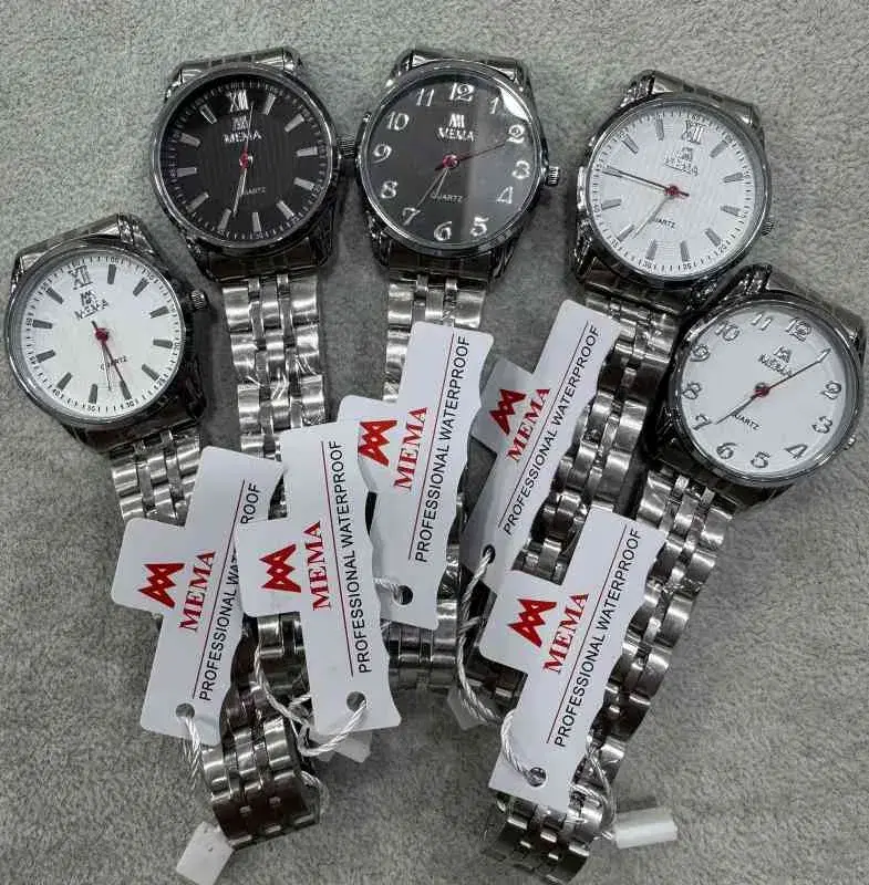 MEMA Professional Waterproof Quartz Analog wristwatches with stainless steel Strap.