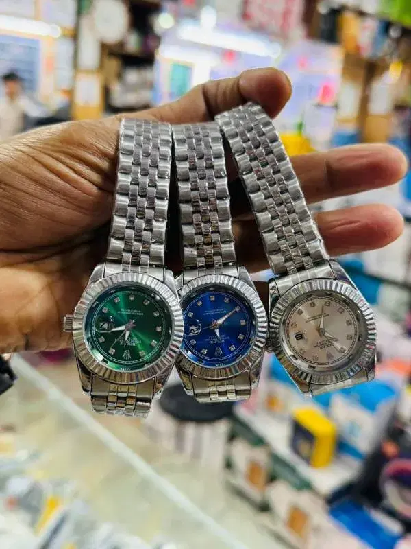 Rolex Luxury DATEJUST Steel & Gold Quartz Casual Design Stainless Steel Military Waterproof Wrist Watch For Men.