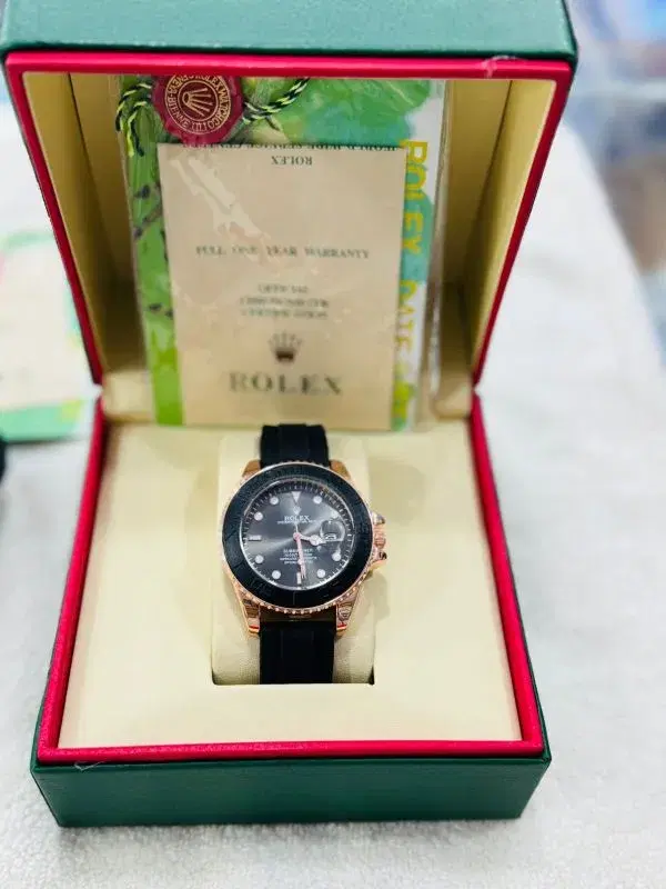 Rolex Submariner Mens Premium Quality Watches With Rubber Strap.