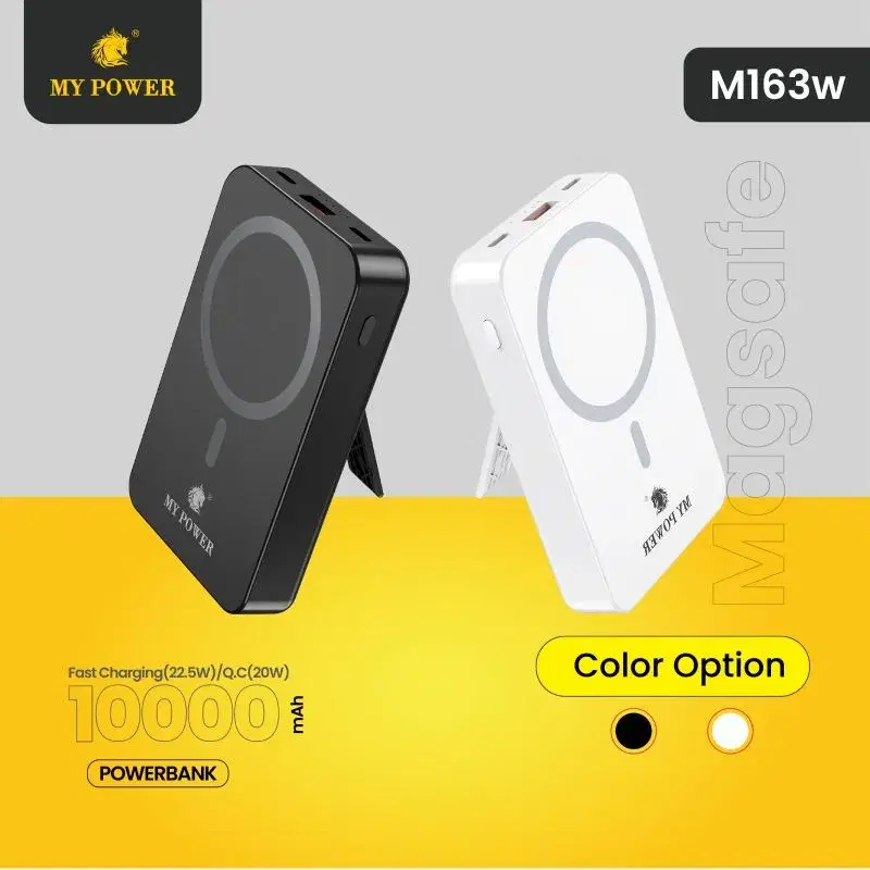 Mypower 10000mah Magsafe Powerbank | 22.5W Fast Charging | Wireless Powerbank | M163w