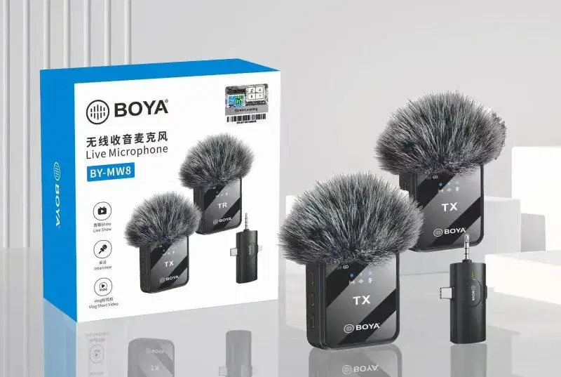 boya live microphone by-mw8