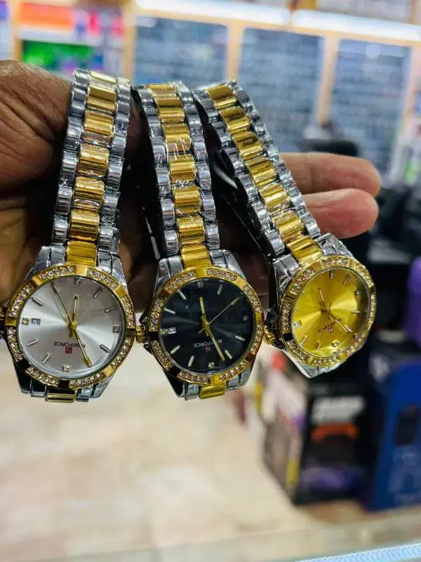Naviforce stainless steel quartz watches