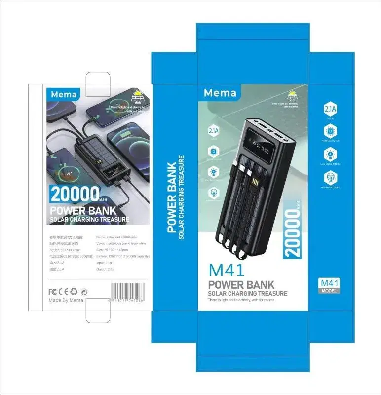 Mema M41 Solar Energy Power Bank 20000mah