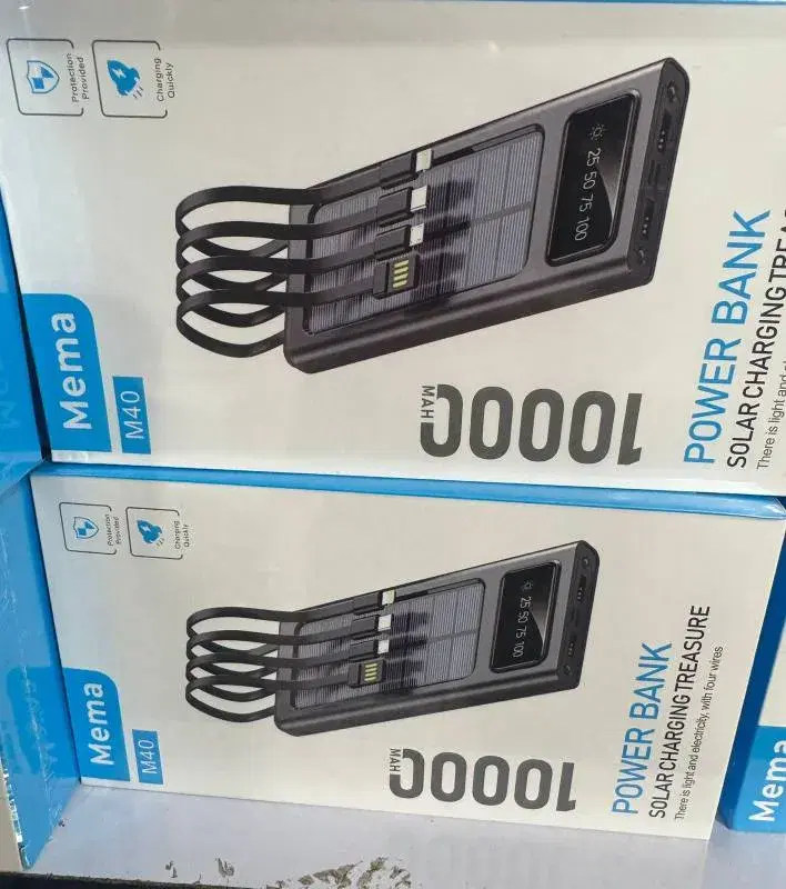 Mema 10000mah solar charging power bank