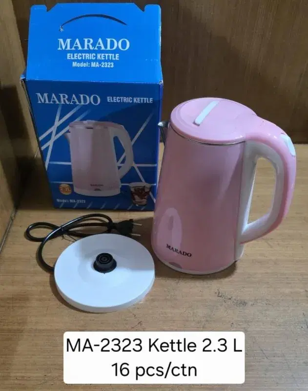 pink Marado electric kettle, model MA-2323.