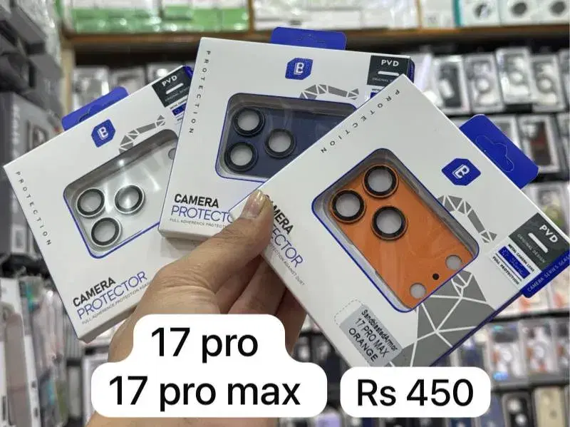 camera lens protectors for the iPhone 17 Pro and 17 Pro Max.
