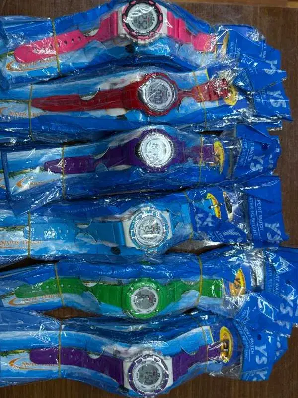 multi-colored digital sports watches for kids.