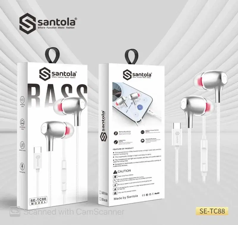Santola SE-TC88 wired headphones with a Type-C connector.