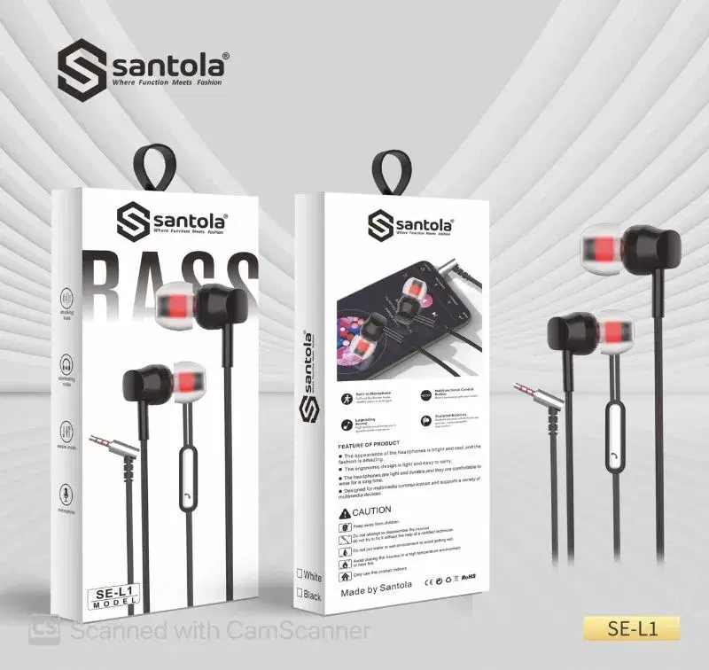 Santola SE-L1 wired earphones.