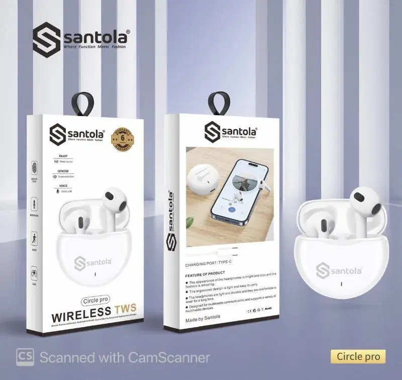 Santola 'Circle pro' wireless earbuds.