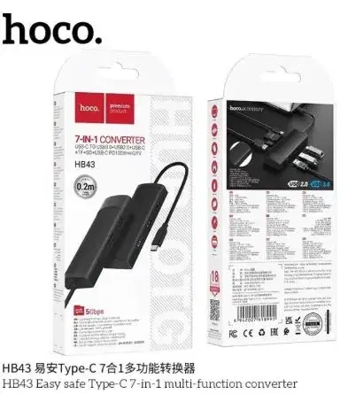 HOCOHoco HB43 7 in 1 Type C multi-function converter