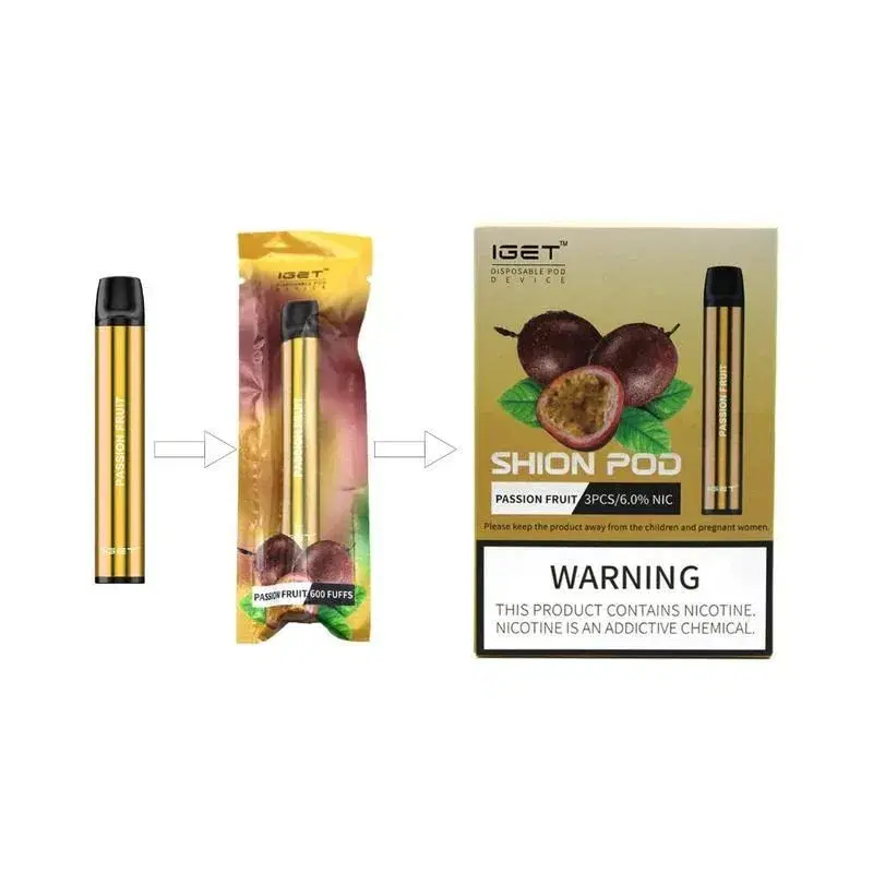 IGET Shion Passion Fruit disposable pod device.