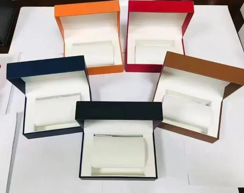 colored watch gift boxes, suitable for displaying or protecting watches.