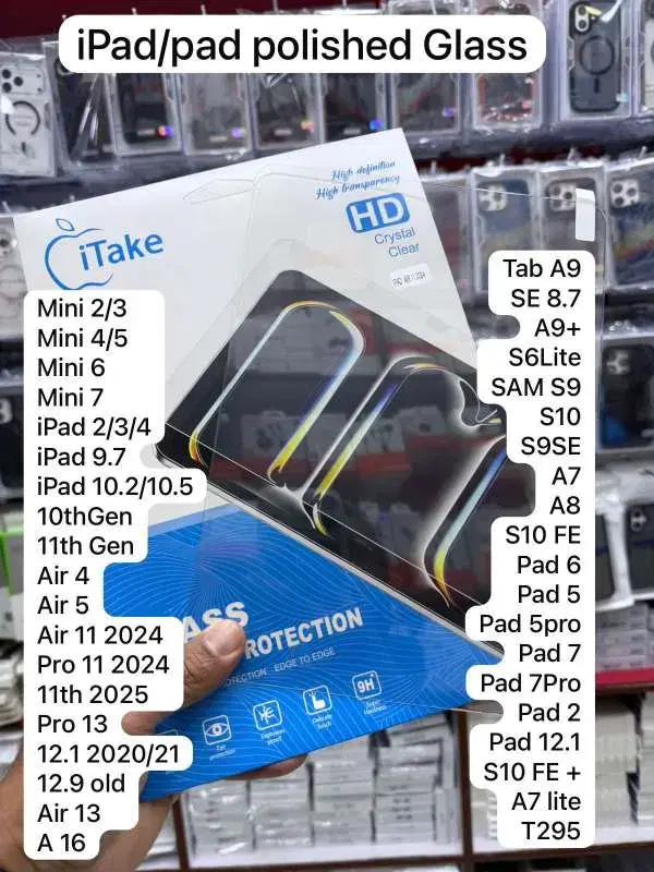 itake tempered glass screen protector for various ipad