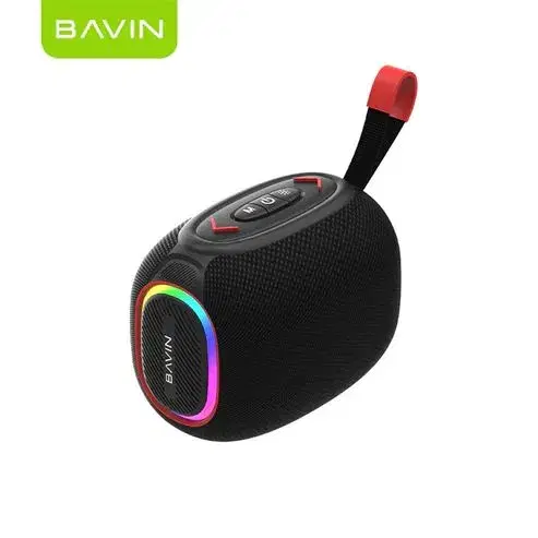BAVIN BM33 Mini Portable Bluetooth Speaker with Powerful Bass/RGB Lights/10W HiFi TWS for Outdoor