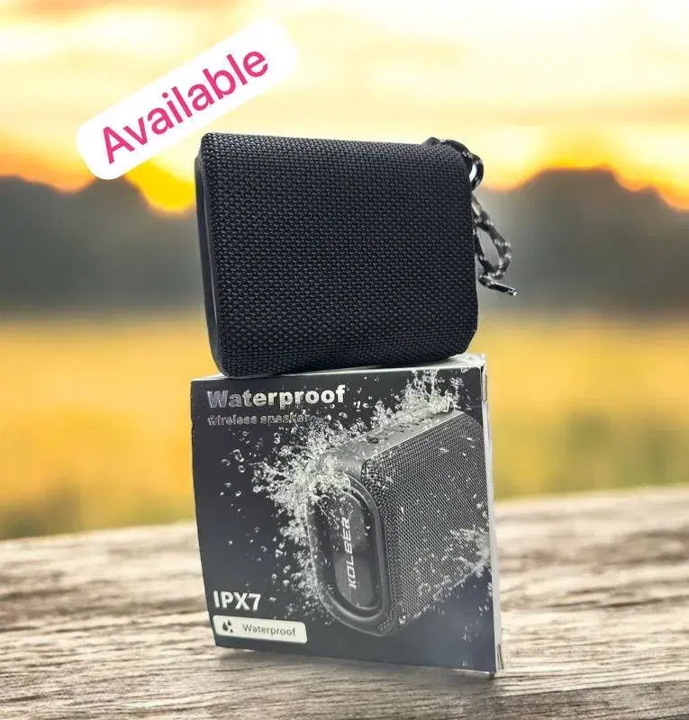 Koleer portable wireless waterproof Bluetooth speaker.