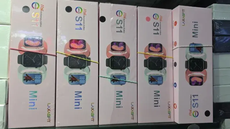 Laxasfit Mini 11th Anniversary Edition smartwatch.