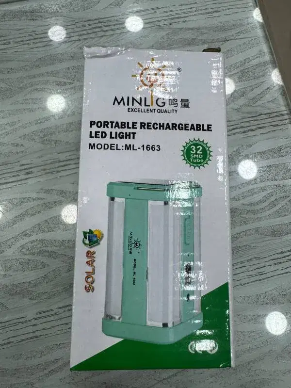 Minlig ML-1663 portable rechargeable LED light.