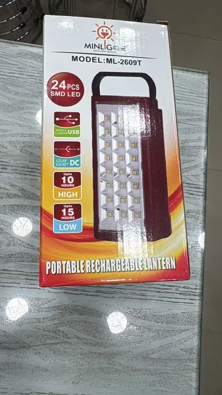 Minlig ML-2609T portable rechargeable lantern.