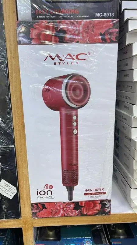 MAC Styler Portable Professional Salon High Speed Hair Dryer Blower, model MC6609.