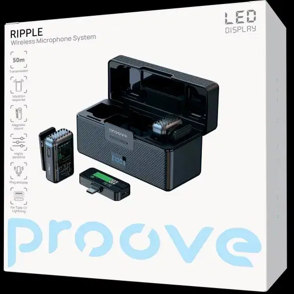 Proove Ripple Lapel microphone with perfect sound reproduction