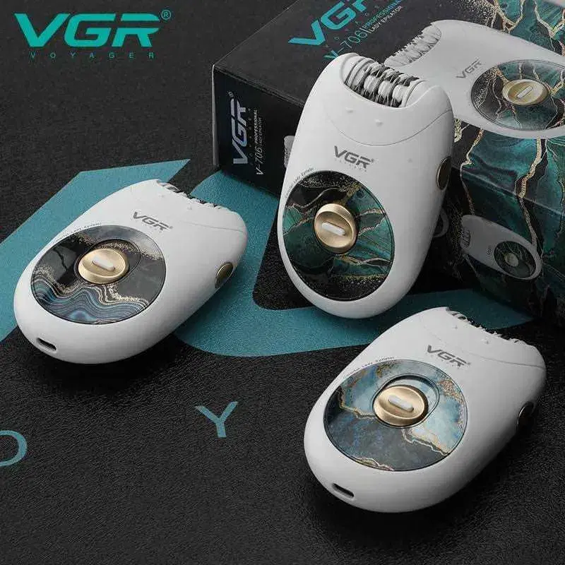 VGR V-706 Hair Removal Machine Electric Professional Rechargeable Epilator