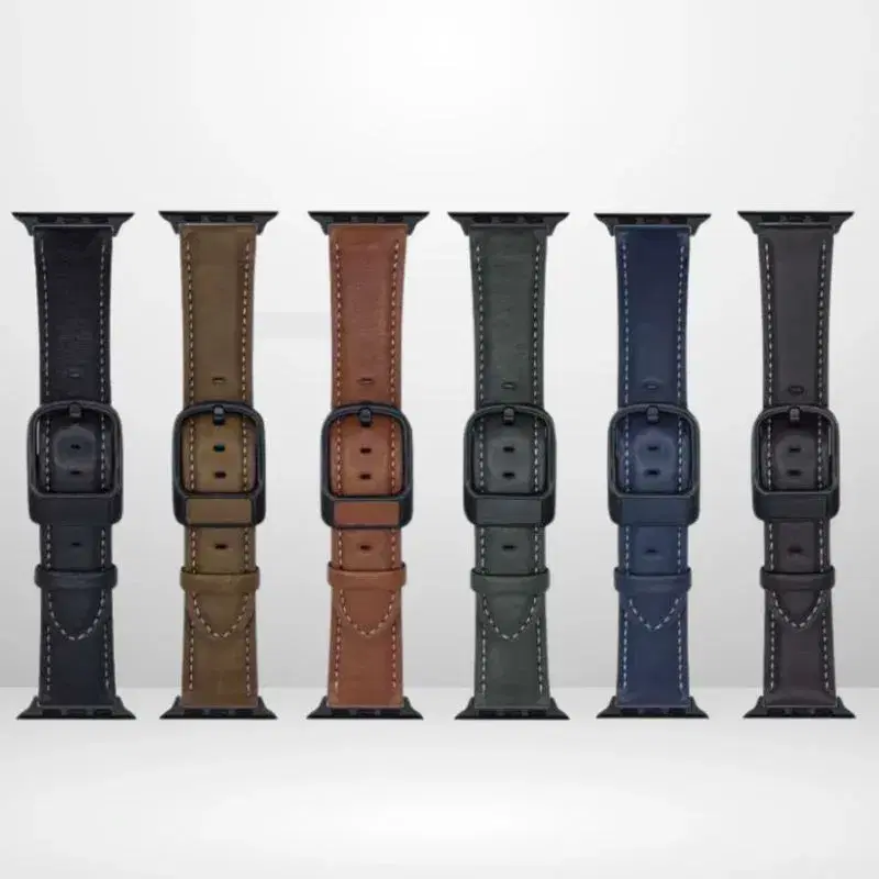 New Stitched Horse Waist Bag Buckle Strap for iWatch 42/44/45/49mm