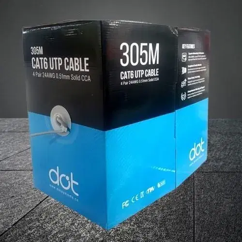 Dot CAT6 UTP CABLE INDOOR CCA 0.51 305Mtr. DOT