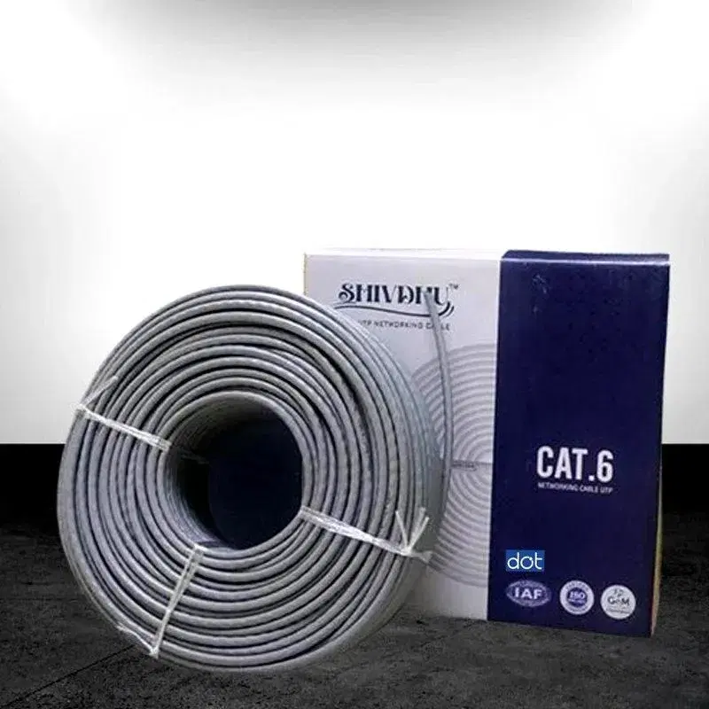 SHIVDHU CAT6 UTP CABLE INDOOR CCA 0.51 90Mtr. SHIVDHU