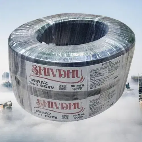 SHIVDHU CCTV CABLE 3+1 90Mt OUTDOOR MIRAZ SHIVDHU
