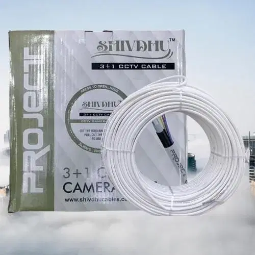 SHIVDHU CCTV CABLE 3+1 90Mt INDOOR PROJECT SHIVDHU