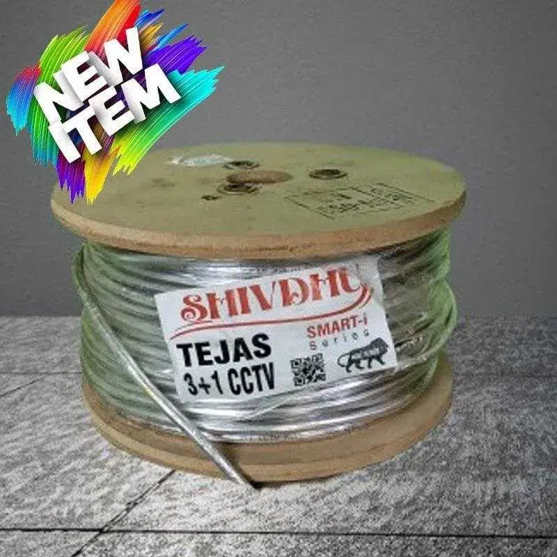 SHIVDHU CCTV CABLE 3+1 90Y OUTDOOR TEJAS SHIVDHU